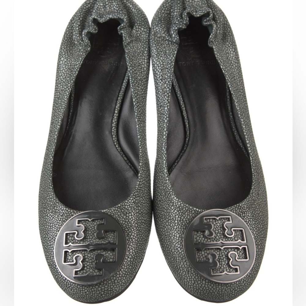 Embossed leather Tory Burch flats